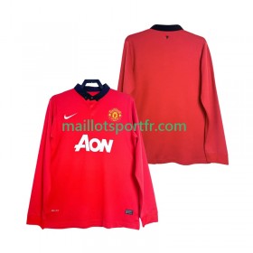 Maillot de Foot Manchester United 2013 2014 Retro Domicile ML